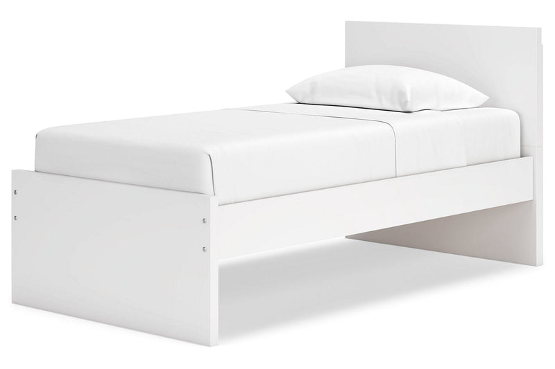 Onita White Twin Panel Platform Bed -  Ashley - DMV Furniture