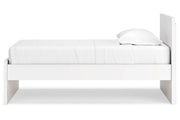 Onita White Twin Panel Platform Bed -  Ashley - DMV Furniture