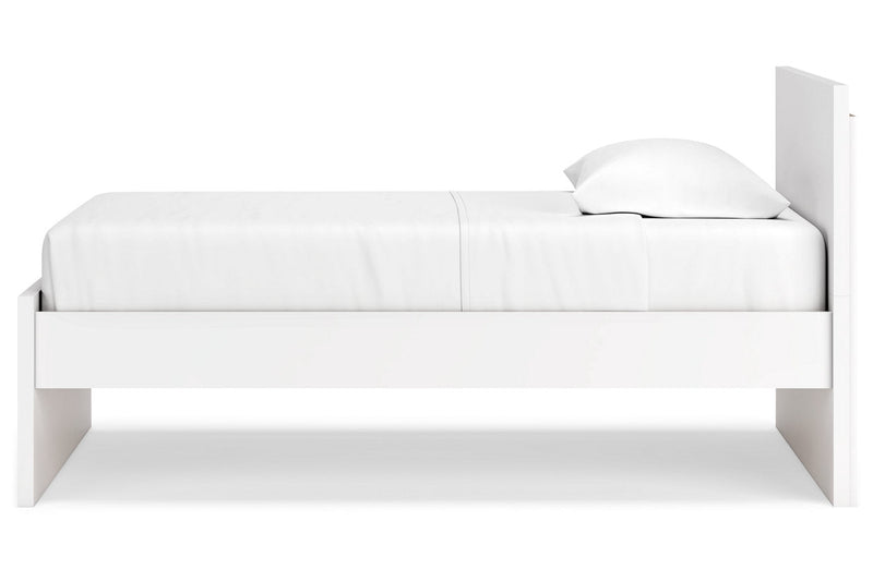 Onita White Twin Panel Platform Bed -  Ashley - DMV Furniture