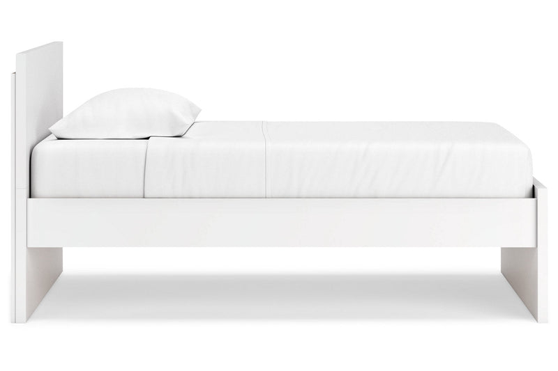 Onita White Twin Panel Platform Bed -  Ashley - DMV Furniture