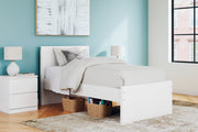 Onita White Twin Panel Platform Bed -  Ashley - DMV Furniture