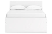 Onita White Full Panel Platform Bed with 1 Side Storage from Ashley - DMV Furniture
