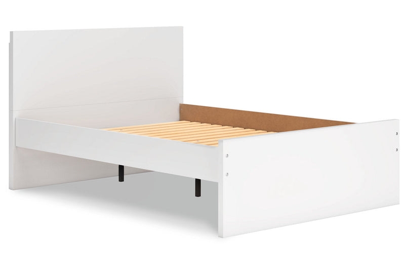 Onita White Full Panel Platform Bed -  Ashley - DMV Furniture