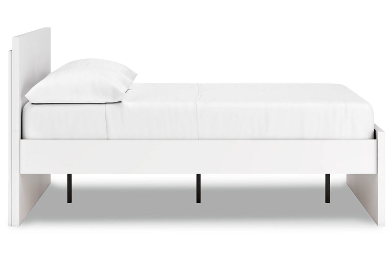 Onita White Full Panel Platform Bed -  Ashley - DMV Furniture