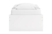 Onita White Twin Platform Bed with 1 Side Storage from Ashley - DMV Furniture