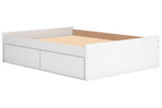 Onita White Queen Platform Bed with 2 Side Storage from Ashley - DMV Furniture