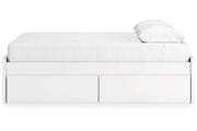 Onita White Queen Platform Bed with 2 Side Storage from Ashley - DMV Furniture