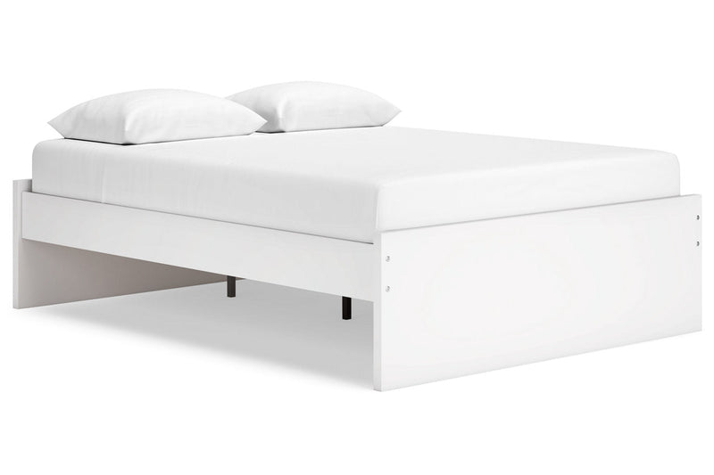 Onita White Queen Platform Bed from Ashley - DMV Furniture