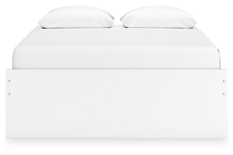 Onita White Queen Platform Bed from Ashley - DMV Furniture
