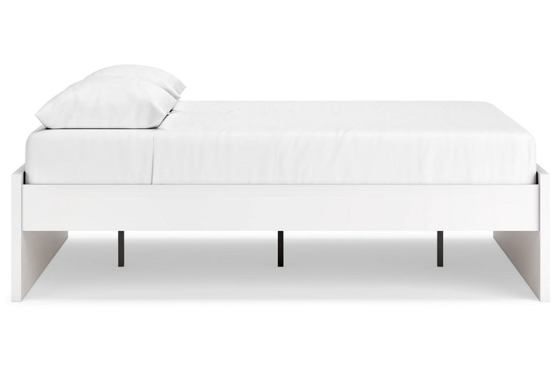 Onita White Queen Platform Bed from Ashley - DMV Furniture