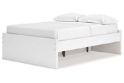 Onita White Full Platform Bed with 1 Side Storage from Ashley - DMV Furniture