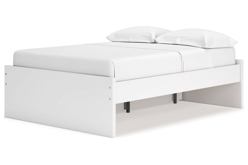 Onita White Full Platform Bed with 1 Side Storage from Ashley - DMV Furniture