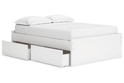 Onita White Full Platform Bed with 1 Side Storage from Ashley - DMV Furniture
