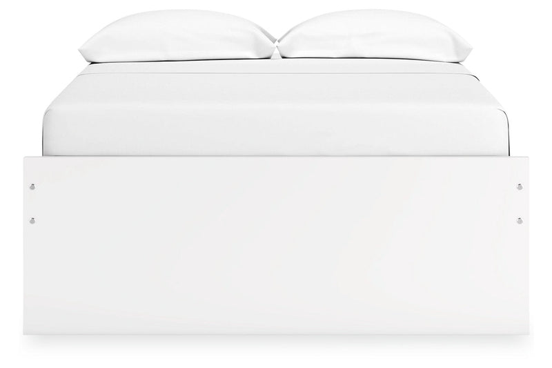Onita White Full Platform Bed from Ashley - DMV Furniture