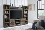 Derekson Multi Gray 4-Piece Entertainment Center -  Ashley - DMV Furniture