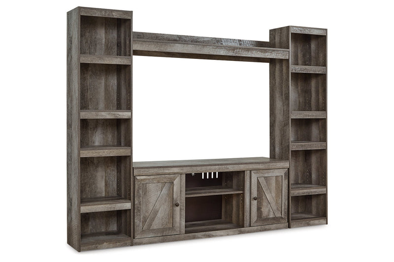Wynnlow Gray 4-Piece Entertainment Center -  Ashley - DMV Furniture