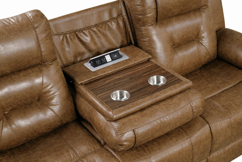 Ezekius Brown Sofa