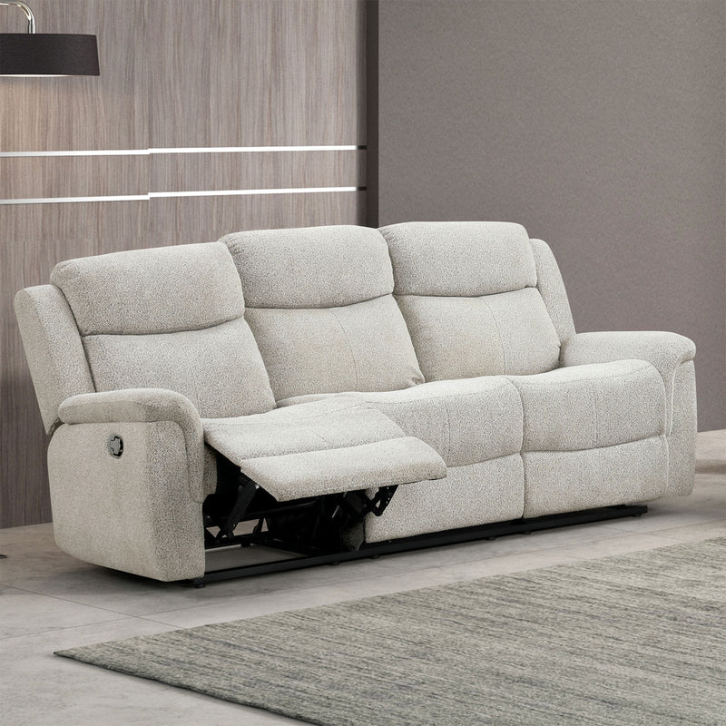 Sandbach Light Gray Manual Reclining Sofa