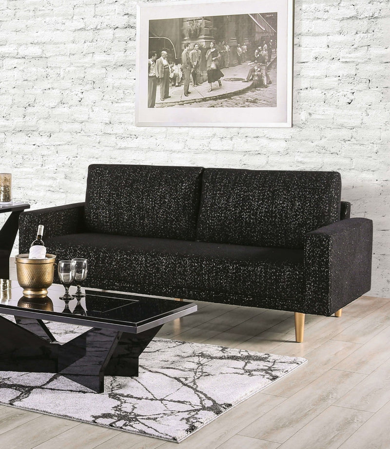Elverum Black Sofa