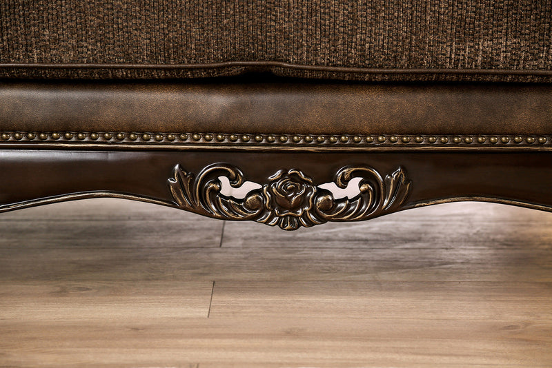 Ensenada Dark Cherry/Brown Sofa