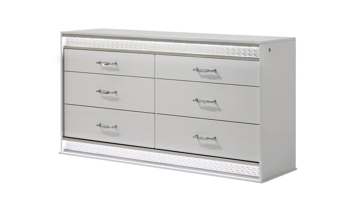 Glam Bedroom Set Collection In White