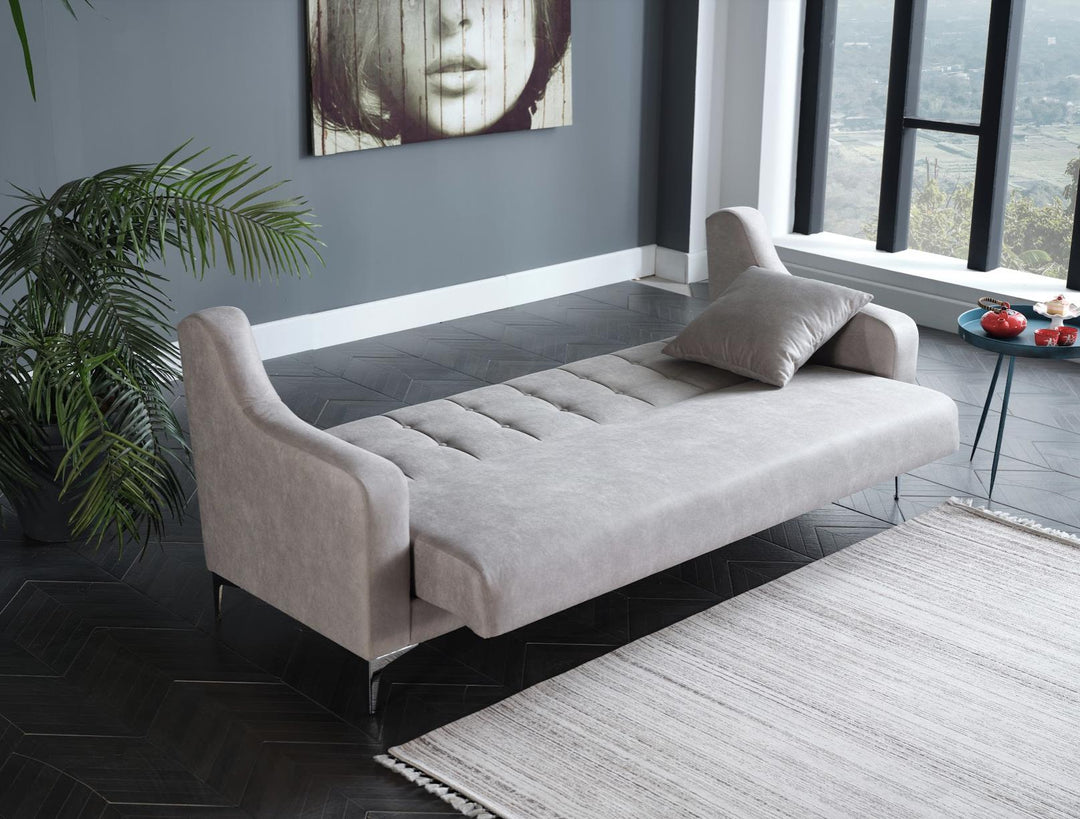 Livia 3 Seat Sleeper  Sofa (Melson Grey)