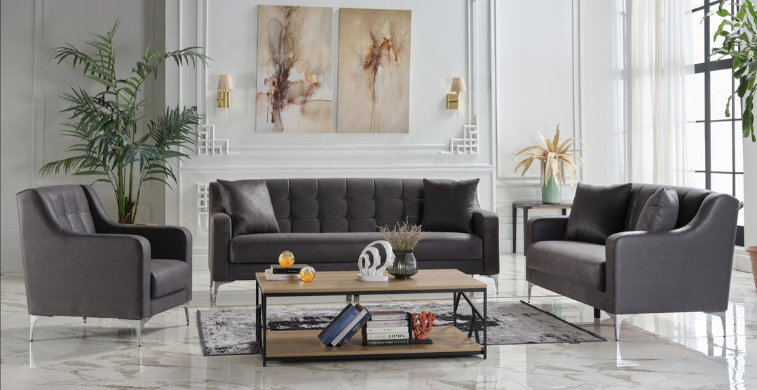 Livia Loveseat (Melson Dark Grey)