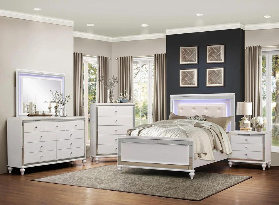 Alonza 5 Drawer Chest In White 1845-9 | Homelegance