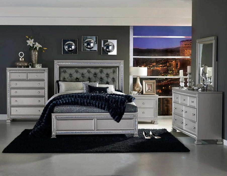 Bevelle 5 Drawer Chest In Silver 1958-9 | Homelegance