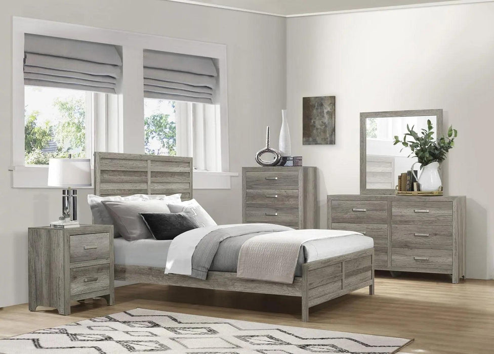 Mandan 5 Drawer Chest In Weathered Gray 1910Gy-9 | Homelegance