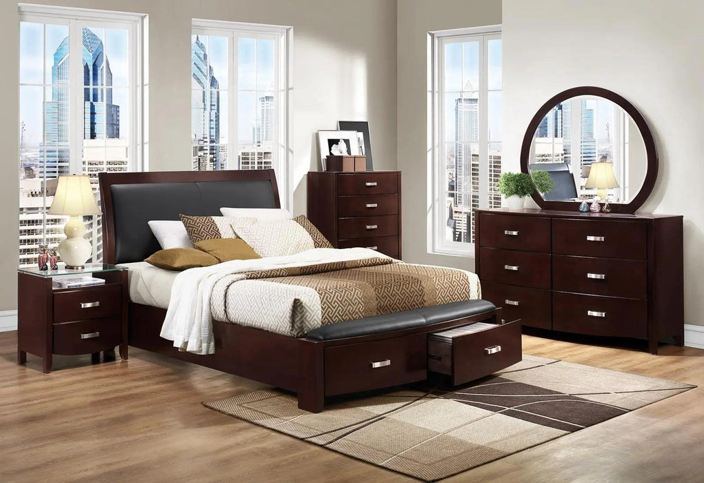 Lyric 5 Drawer Chest In Dark Espresso 1737Nc-9 | Homelegance