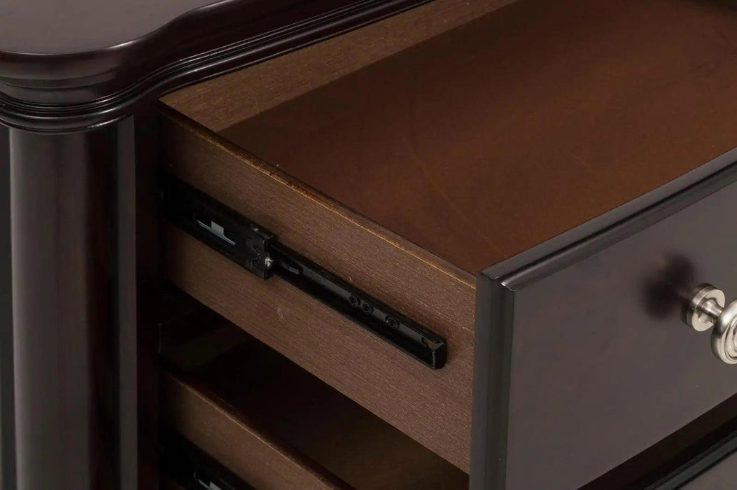 Marston 3 Drawer Nightstand In Dark Cherry 2615Dc-4 | Homelegance