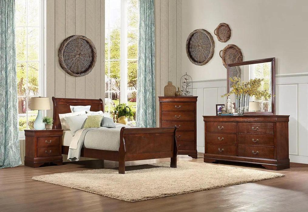 Mayville Lingerie Chest In Brown Cherry 2147-12 | Homelegance