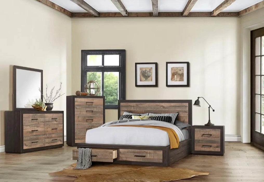 Miter Chest In Rustin Mahogany & Dark Ebony 1762-9 | Homelegance