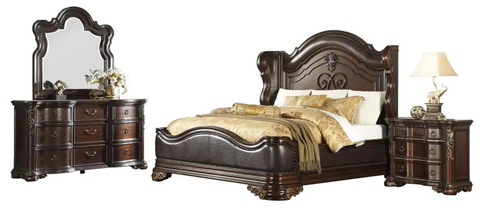 Royal Highlands 3 Drawer Nightstand In Rich Cherry 1603-4 | Homelegance