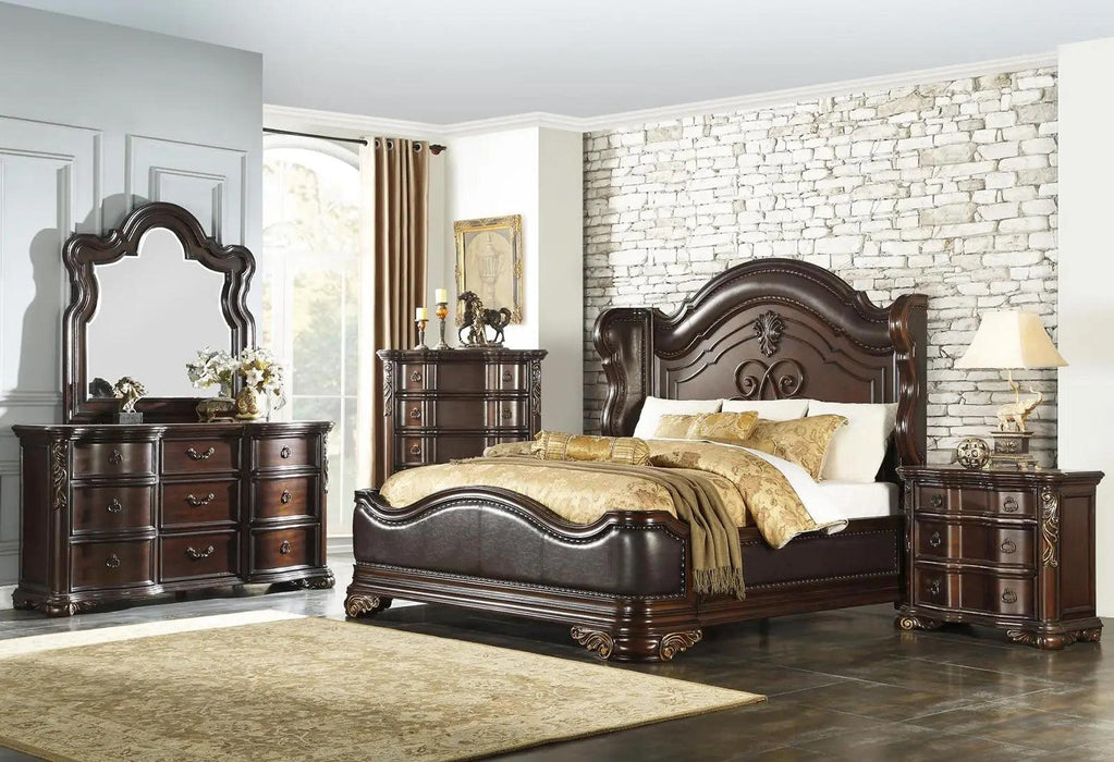 Royal Highlands 3 Drawer Nightstand In Rich Cherry 1603-4 | Homelegance