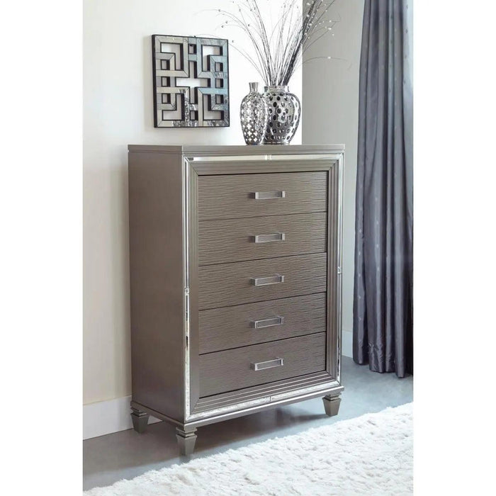 Tamsin Chest In Silver Grey Metallic 1616-9 | Homelegance
