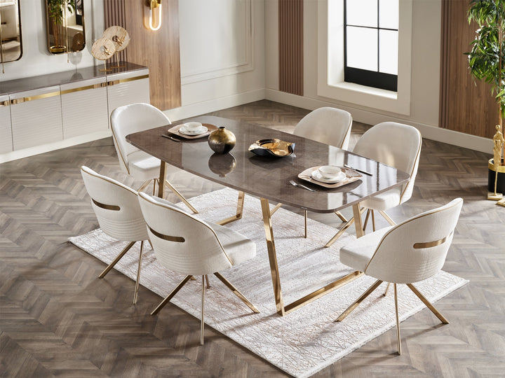 Veronica 6 Person Dining Room Set