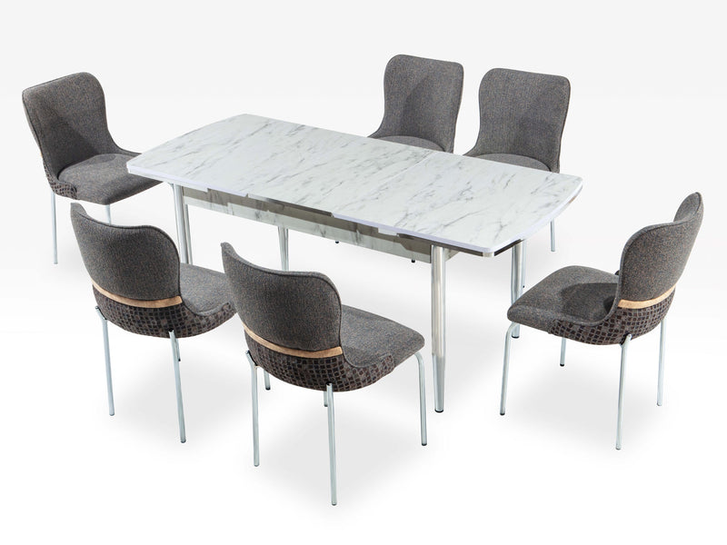 Inci Gloria 69.2" / 53.5" Wide Extendable Dining Table