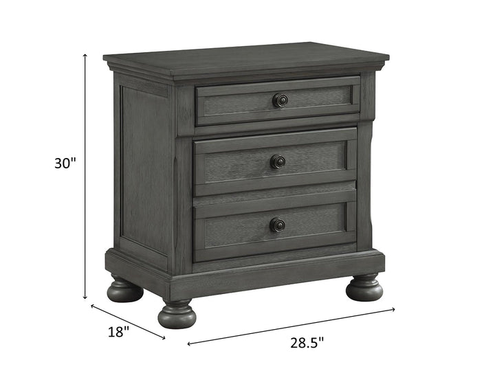 Jackson 30" Tall 3 Drawer Nightstand