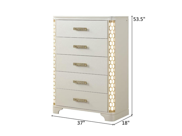 Jasmine 37" Wide 5 Drawer Chest