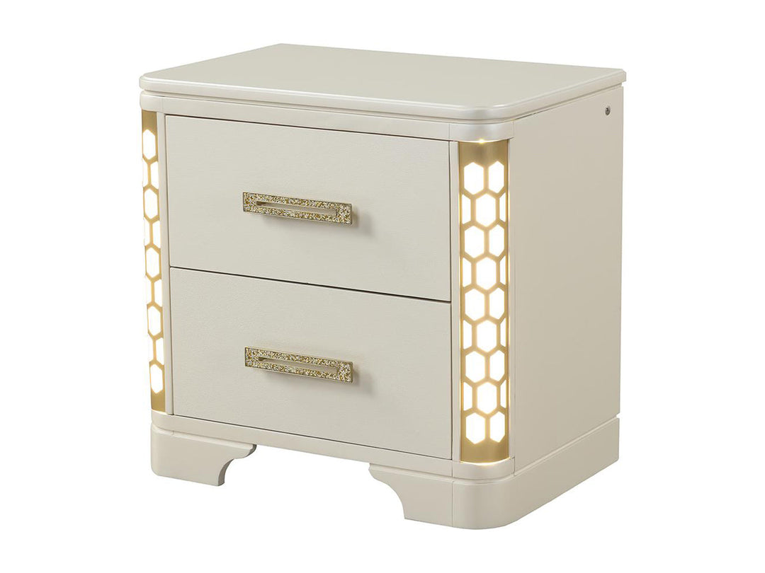 Jasmine 26.5" Tall 2 Drawer Nightstand