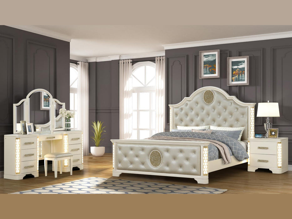 Jasmine 63" Wide Makeup Vanity Set