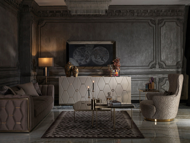 Prag 101" Wide Tuxedo Arm Sofa