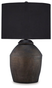 Naareman Metallic Black 2-Piece Table Lamp Set from Ashley - DMV Furniture