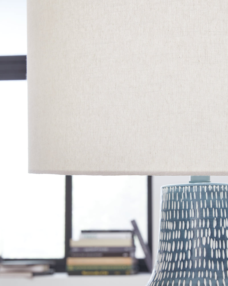 Schylarmont Antique Gray/White 2-Piece Table Lamp Set from Ashley - DMV Furniture