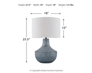 Schylarmont Antique Gray/White 2-Piece Table Lamp Set from Ashley - DMV Furniture