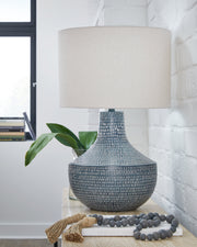 Schylarmont Antique Gray/White 2-Piece Table Lamp Set from Ashley - DMV Furniture