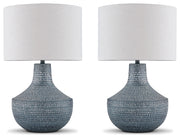 Schylarmont Antique Gray/White 2-Piece Table Lamp Set from Ashley - DMV Furniture