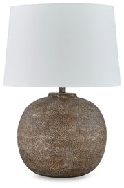 Neavesboro Antique Brown/White 2-Piece Table Lamp Set from Ashley - DMV Furniture